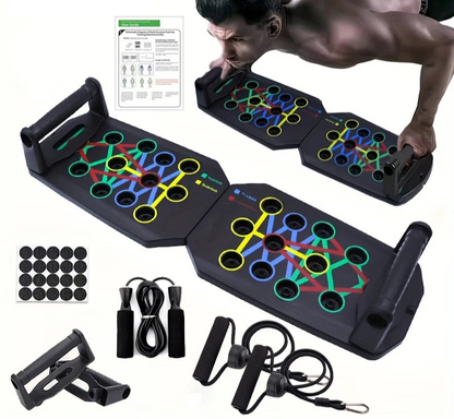 Push-up Board Set Portable Multifunctional Push-up Bar Foldable Fitness Equipment For Chest Abdomen Arms/Back Training