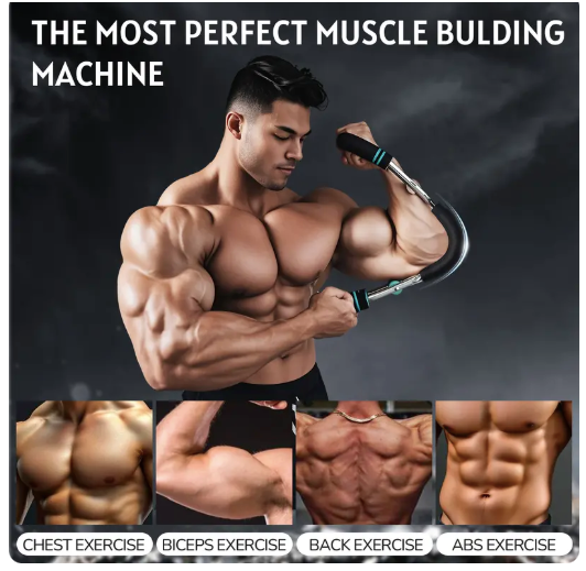 Adjustable Arm&Chest Muscle Trainer for Men-Detachable Stainless Fitness Tool