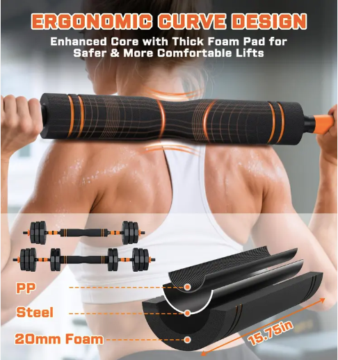 Adjustable Dumbbell-Barbell Fitness Set™