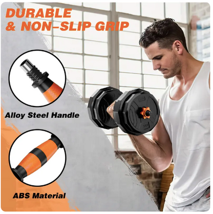 Adjustable Dumbbell-Barbell Fitness Set™