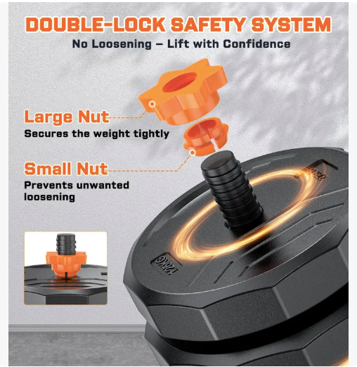 Adjustable Dumbbell-Barbell Fitness Set™