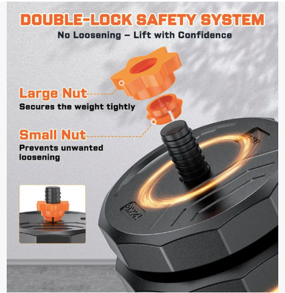 Adjustable Dumbbell-Barbell Fitness Set™