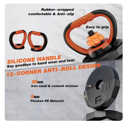 Adjustable Dumbbell-Barbell Fitness Set™